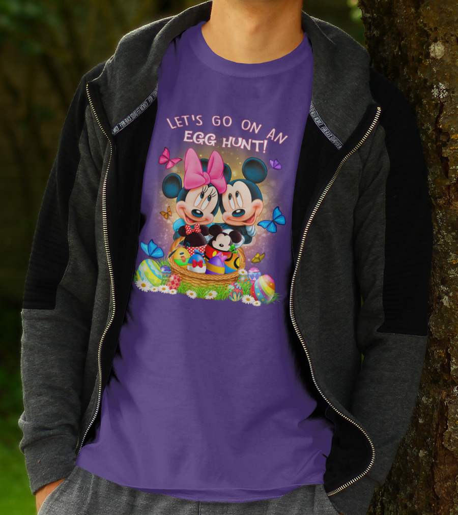 Let's Go On An Egg Hunt Mickey & Minnie T-Shirt