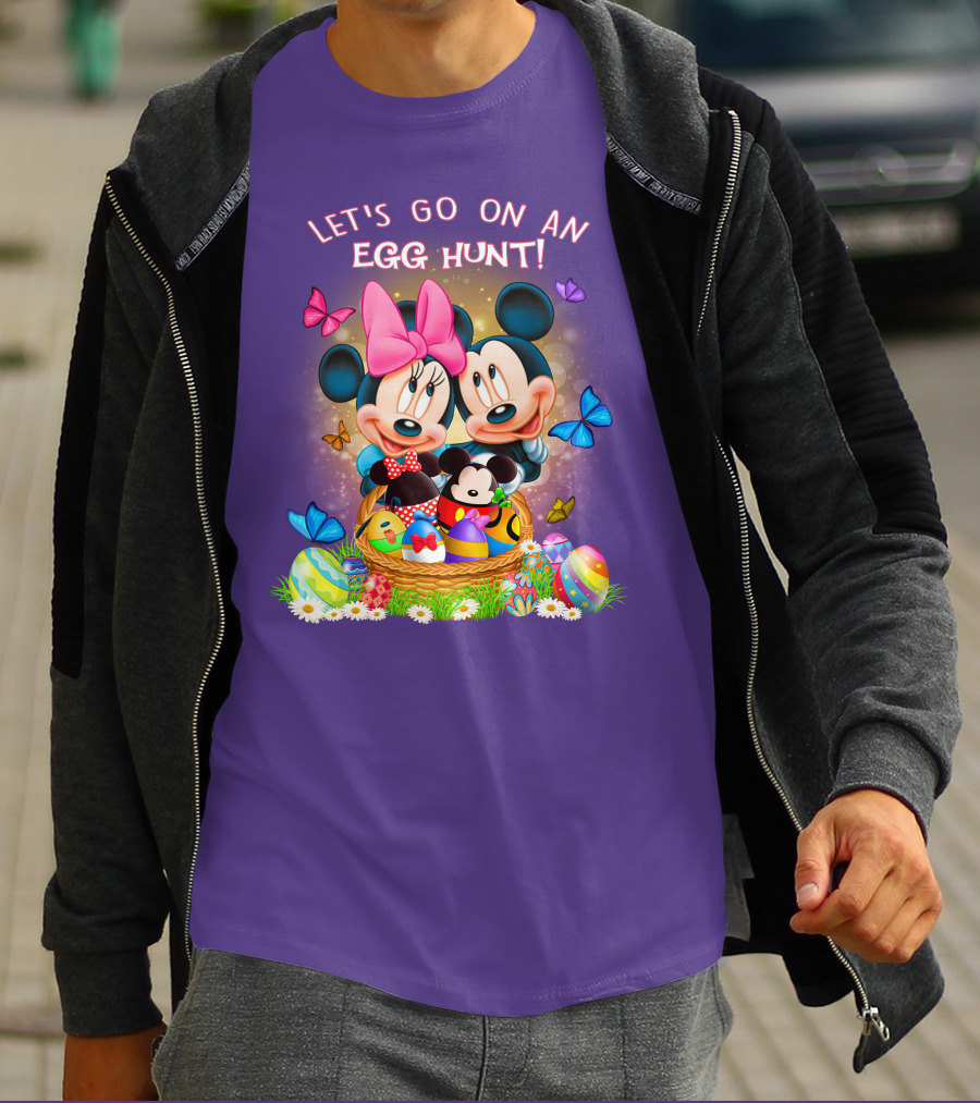 Let's Go On An Egg Hunt Mickey & Minnie T-Shirt