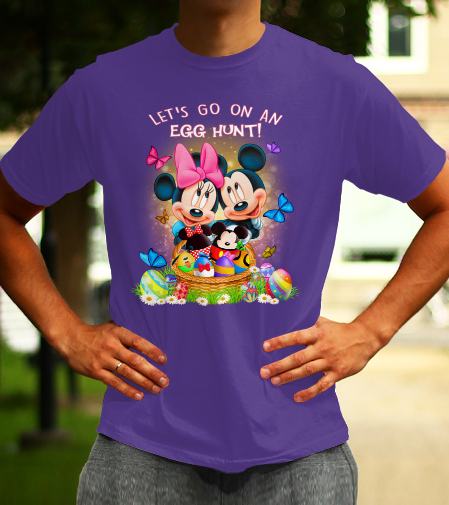 Let's Go On An Egg Hunt Mickey & Minnie T-Shirt