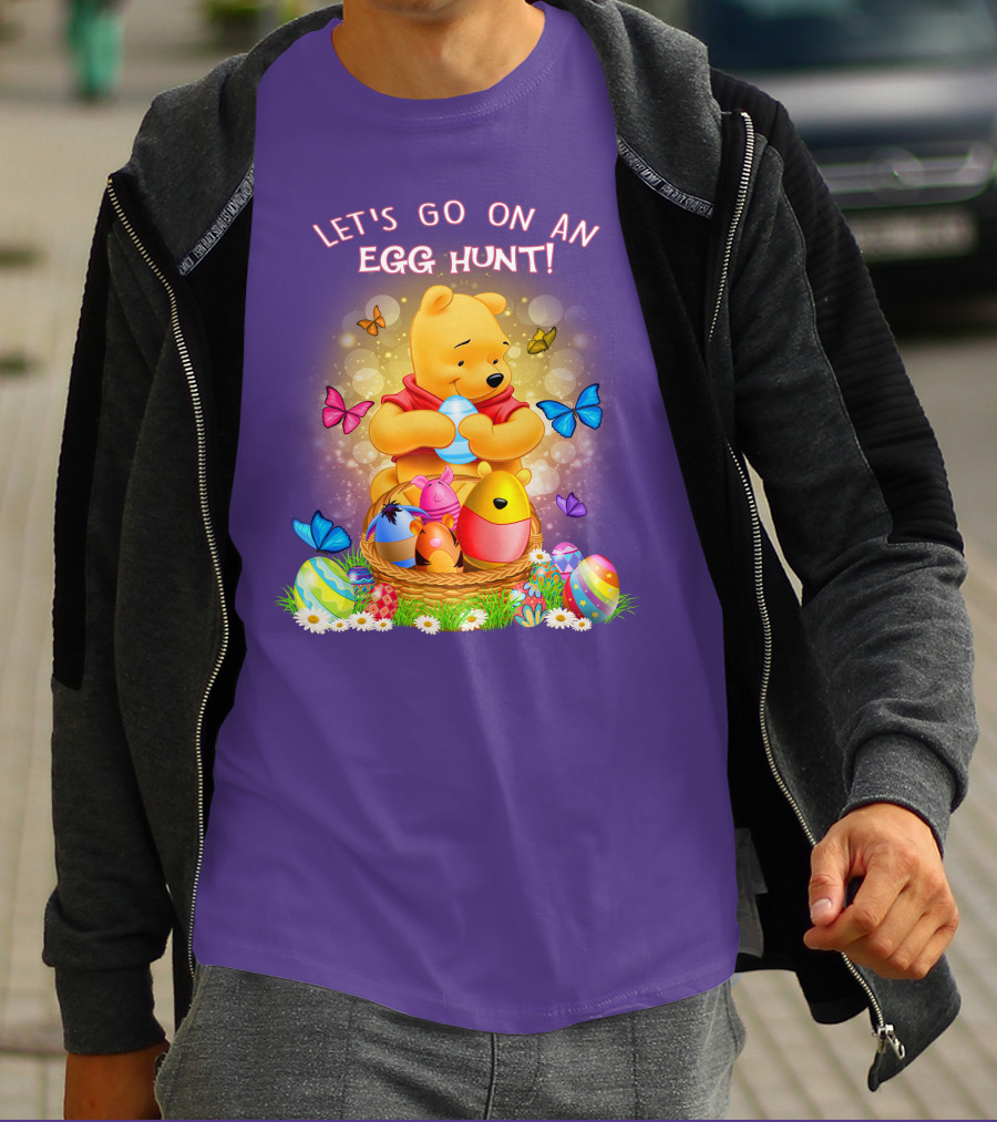 Let's Go On An Egg Hunt Pooh T-Shirt
