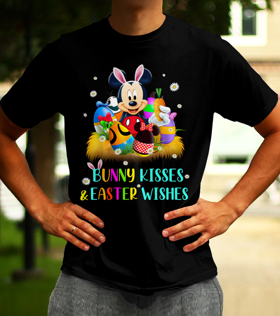 Mickey Bunny Kisses & Easter Wishes T-Shirt