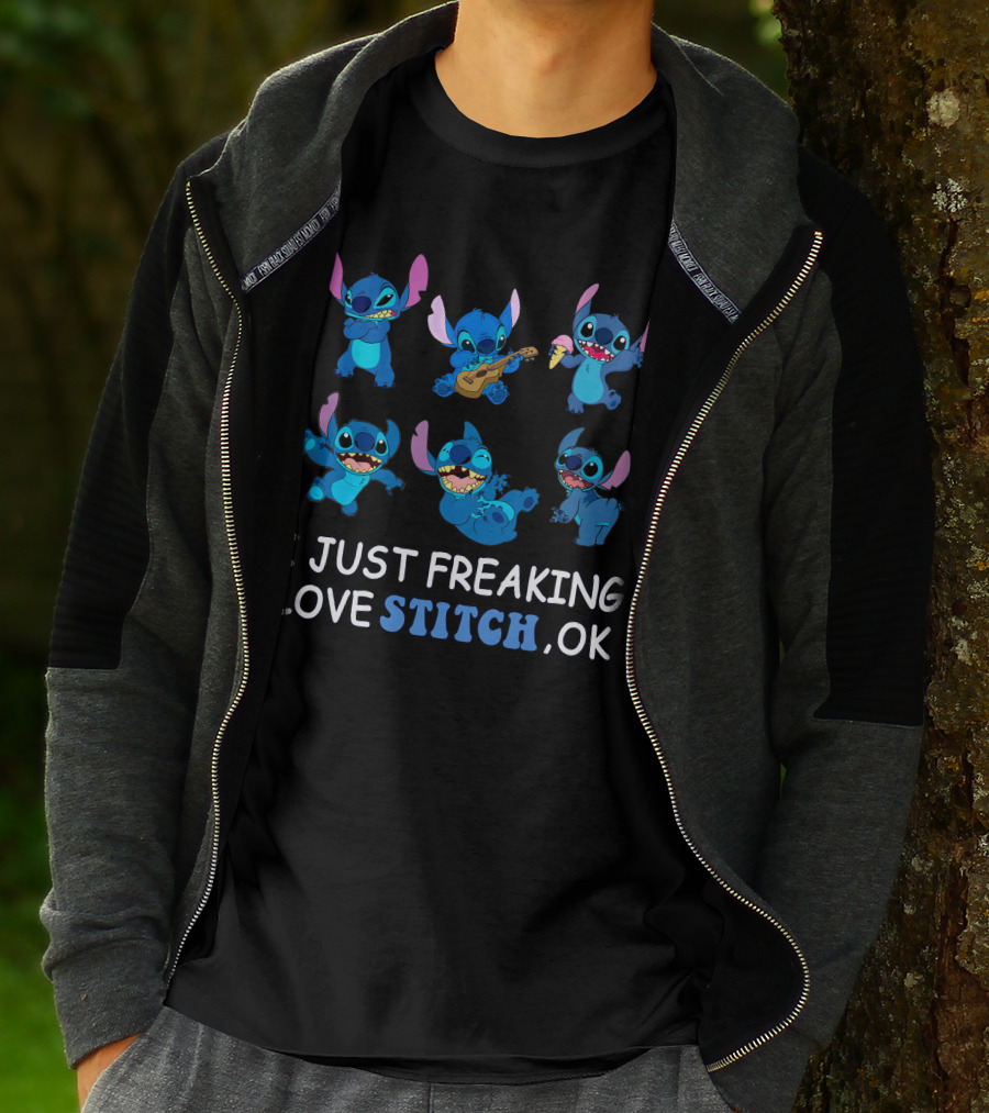 I Just Freaking Love Disney Stitch Ok T-Shirt