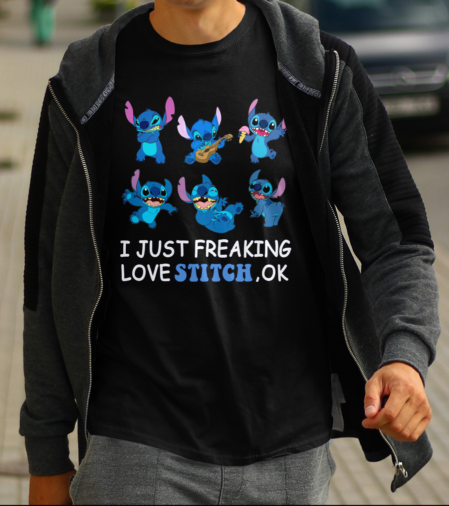 I Just Freaking Love Disney Stitch Ok T-Shirt