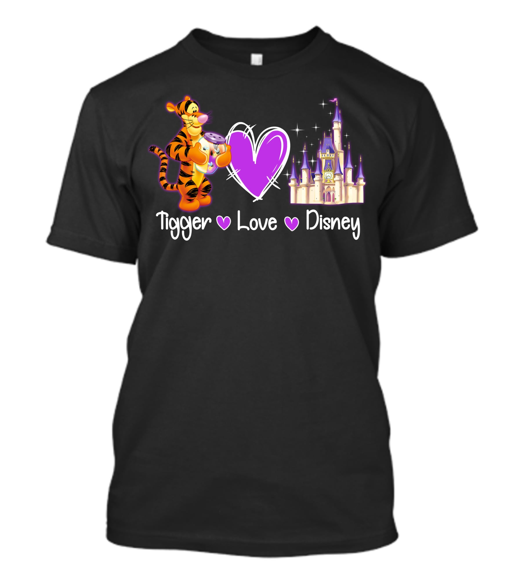 Tigger Love Disney Castle T-Shirt
