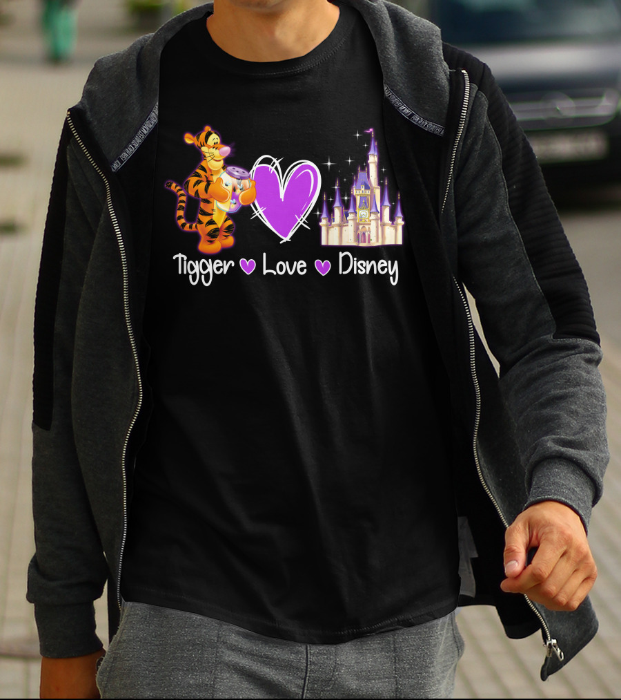 Tigger Love Disney Castle T-Shirt