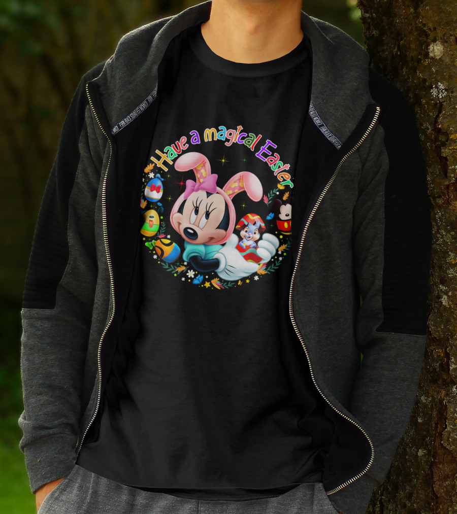 Have A Magical Easter Minnie Mouse With Easter Eggs And Bunny Ears T-Shirt