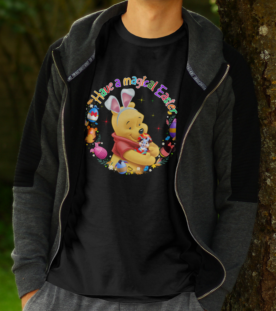 Have A Magical Easter Pooh Bunny Ears And Eggs T-Shirt