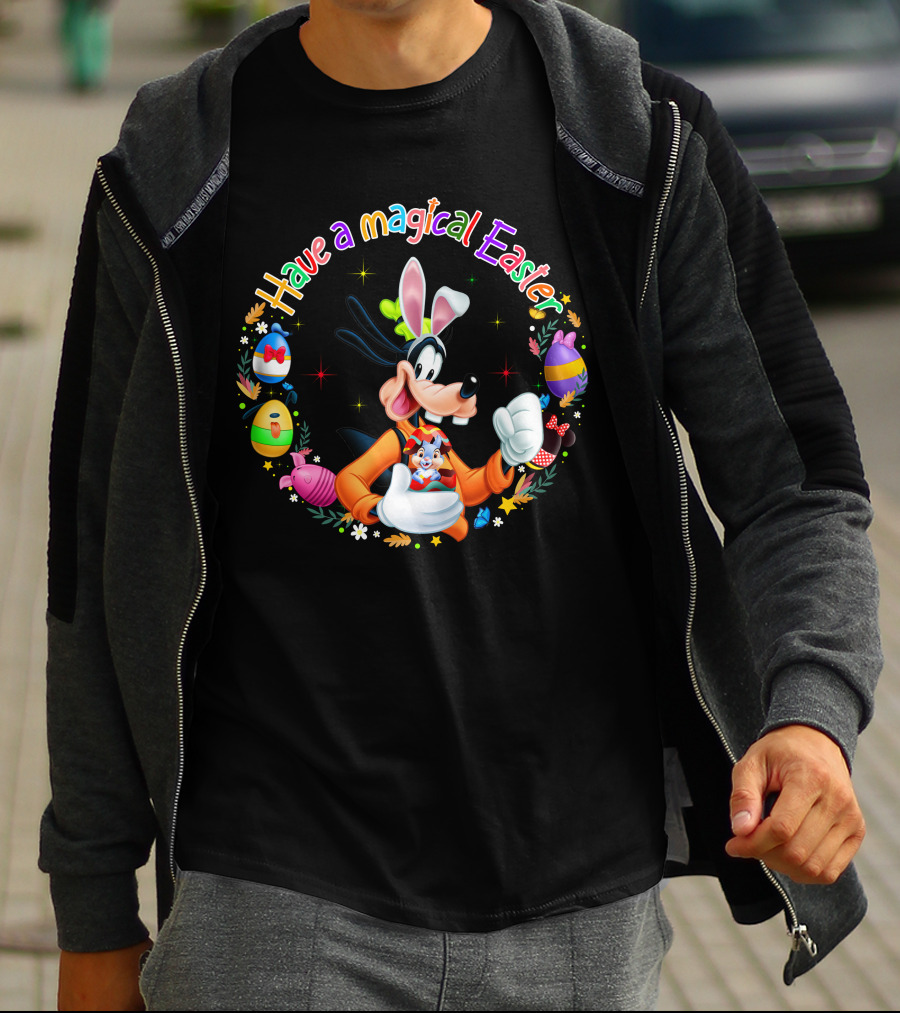 Have A Magical Easter With Goofy And Easter Bunny Eggs T-Shirt