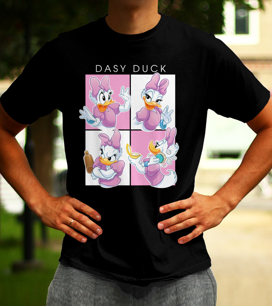 Daisy Duck Four Expressions Pink Outfit Series T-Shirt