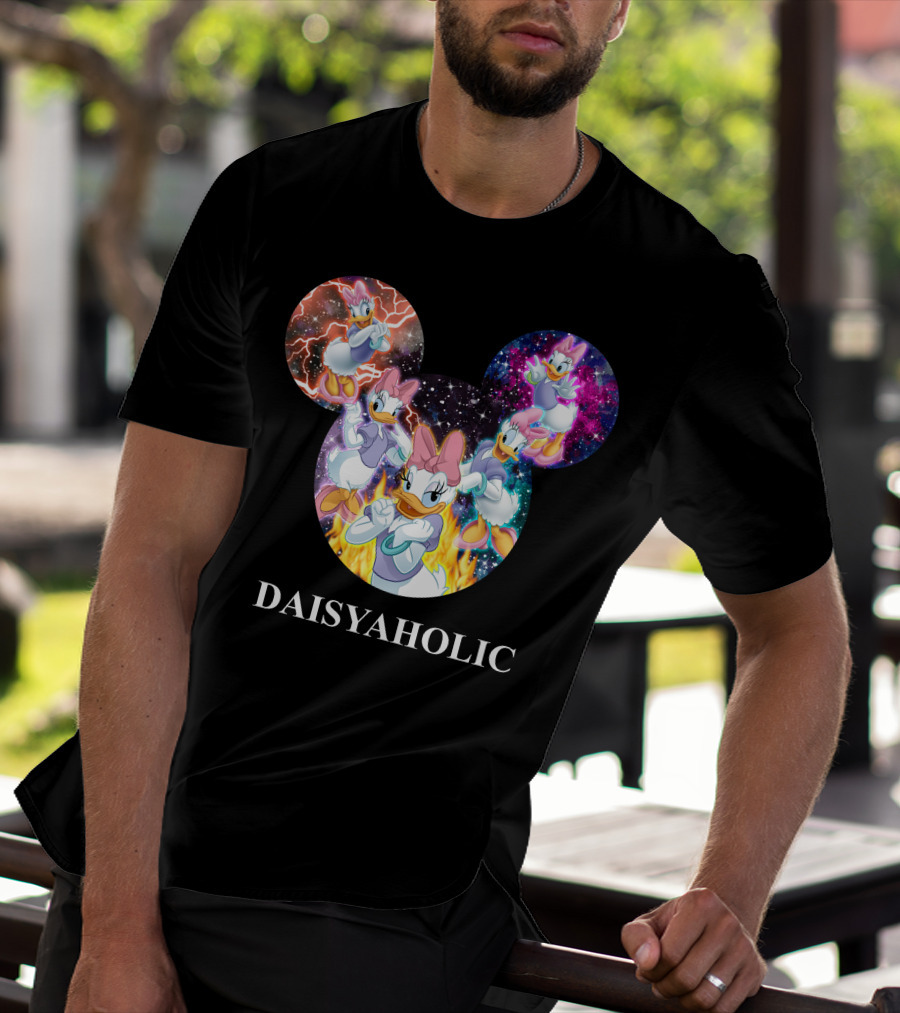 Daisy Daisyaholic Galaxy Flames Disney Mickey Ears T-Shirt