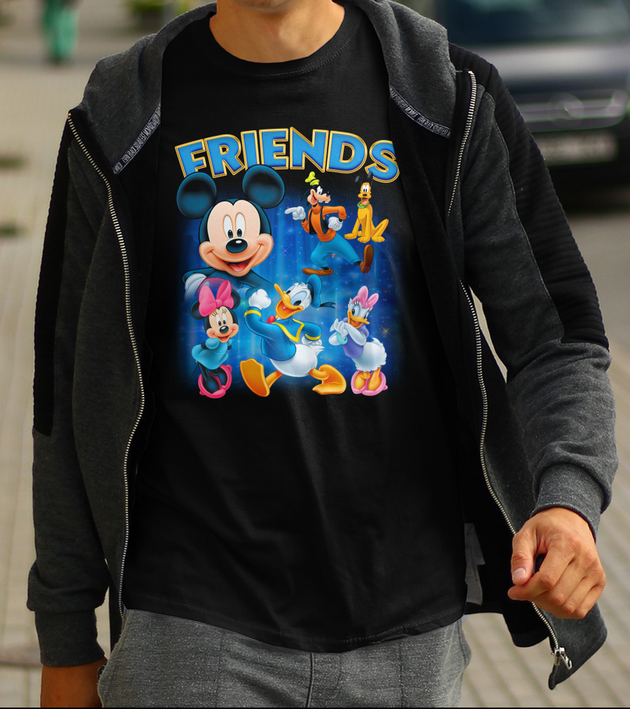 Mickey Mouse And Friends Disney Characters Mickey Mouse Donald Duck Daisy Duck Minnie Mouse Goofy Pluto T-Shirt