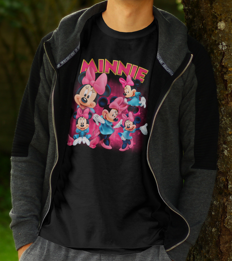 Minnie Mouse Pink And Blue Outfits With Bows T-Shirt
