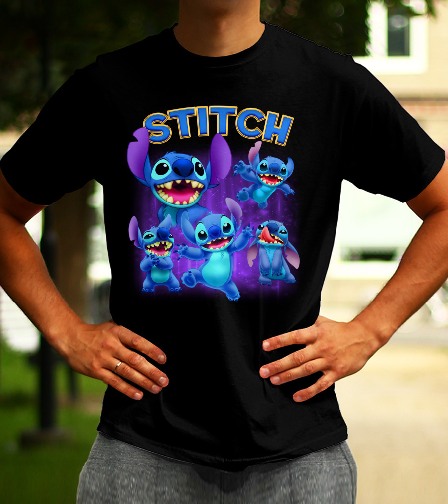 Stitch Lilo And Stitch Alien Character Expressions Collection T-Shirt