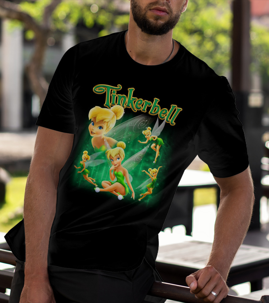 Tinkerbell Magical Green Fairy Poses And Expressions T-Shirt