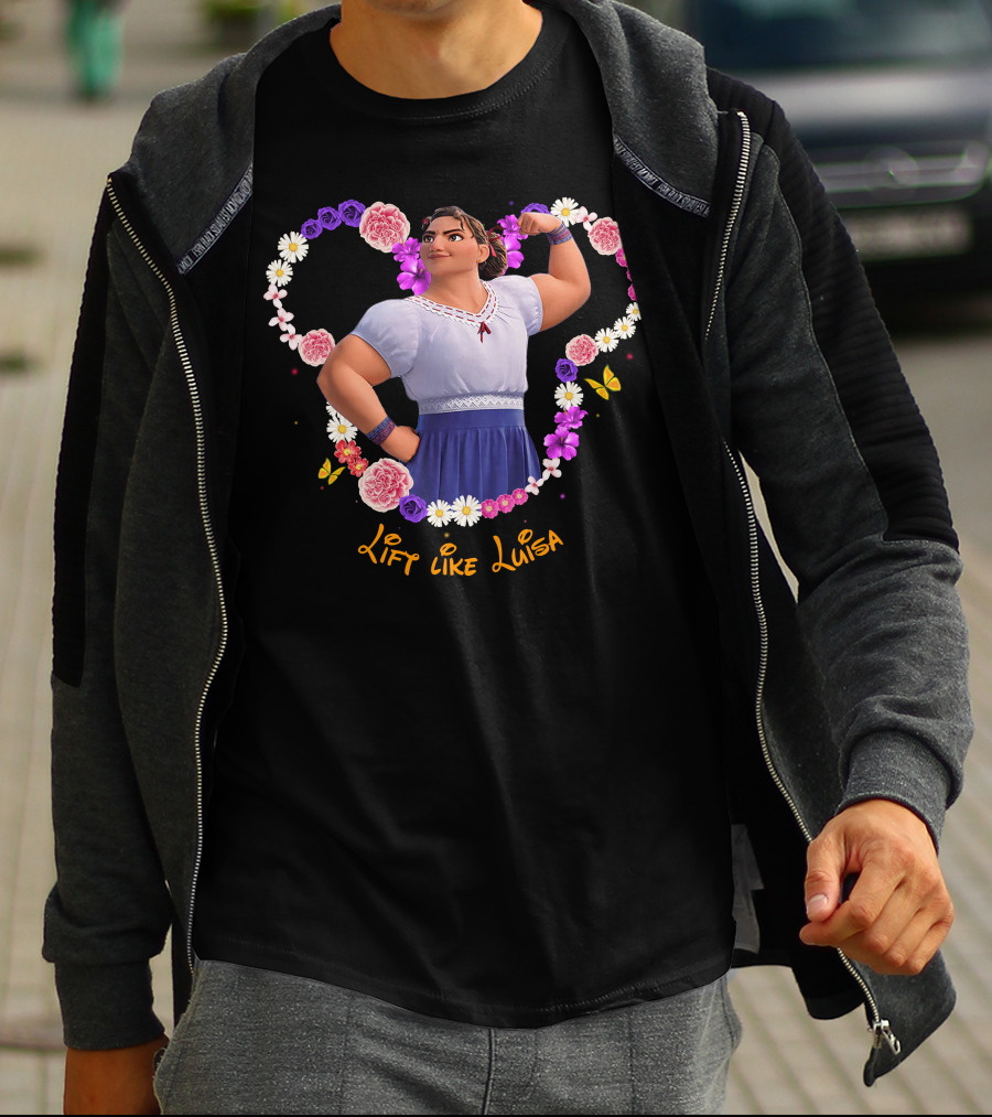 Lift Like Luisa Flowers Butterflies T-Shirt