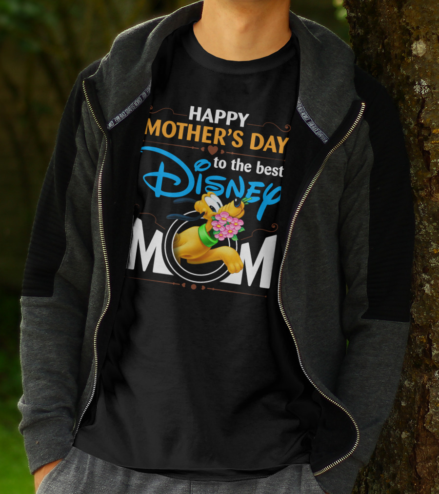 Happy Mother's Day To The Best Disney Mom Pluto T-Shirt