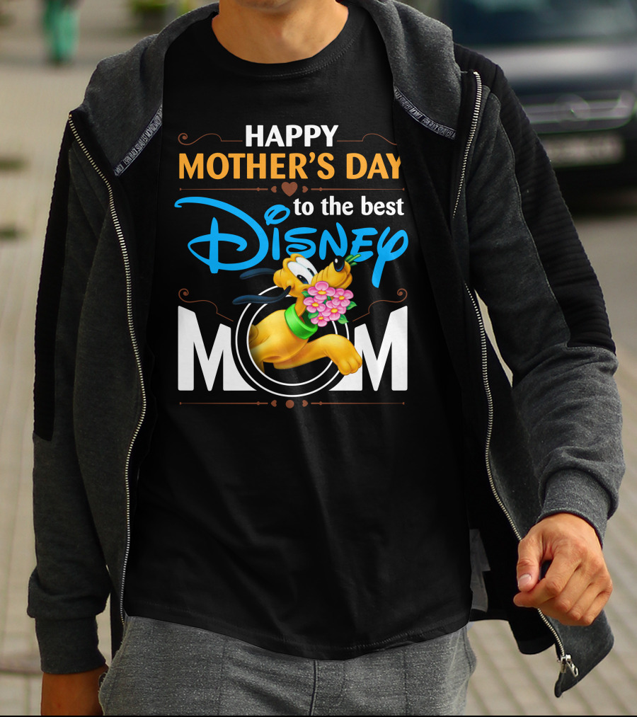 Happy Mother's Day To The Best Disney Mom Pluto T-Shirt