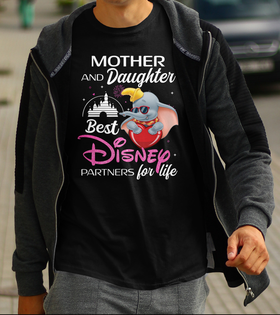 Mother And Daughter Best Disney Partners For Life Dumbo T-Shirt