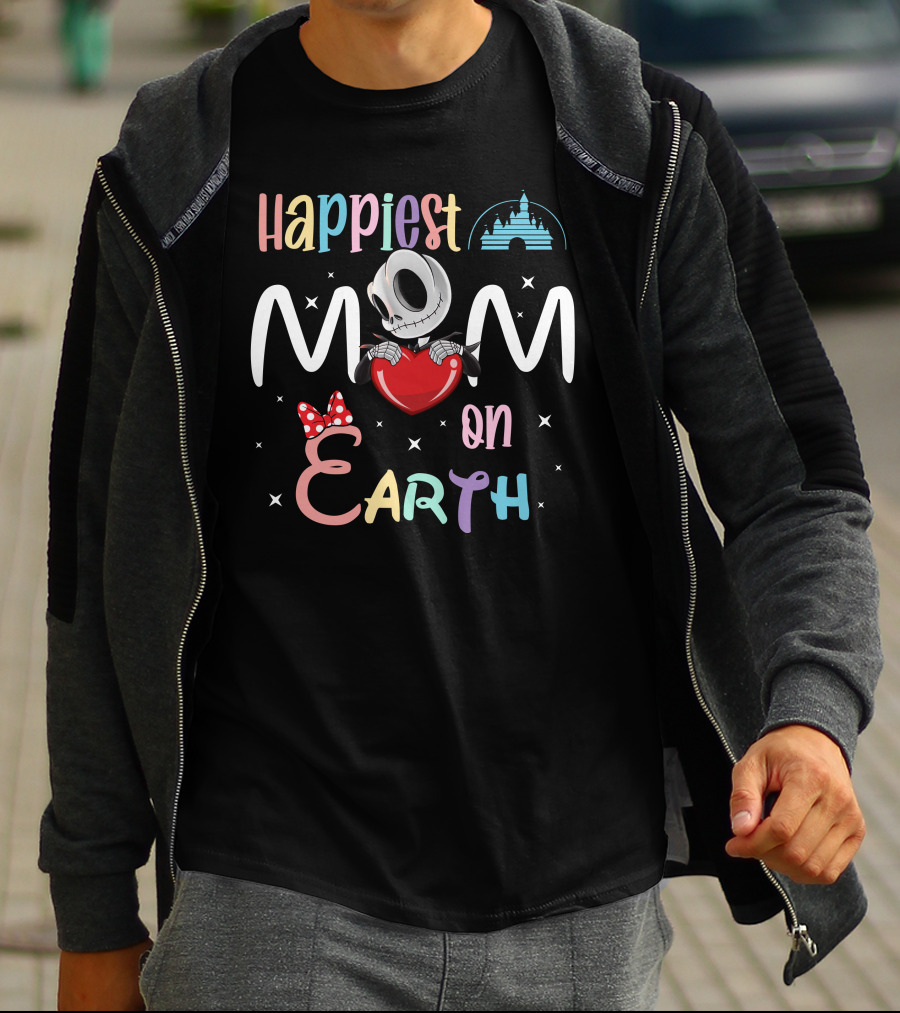 Happiest Mom On Earth Jack Skellington T-Shirt