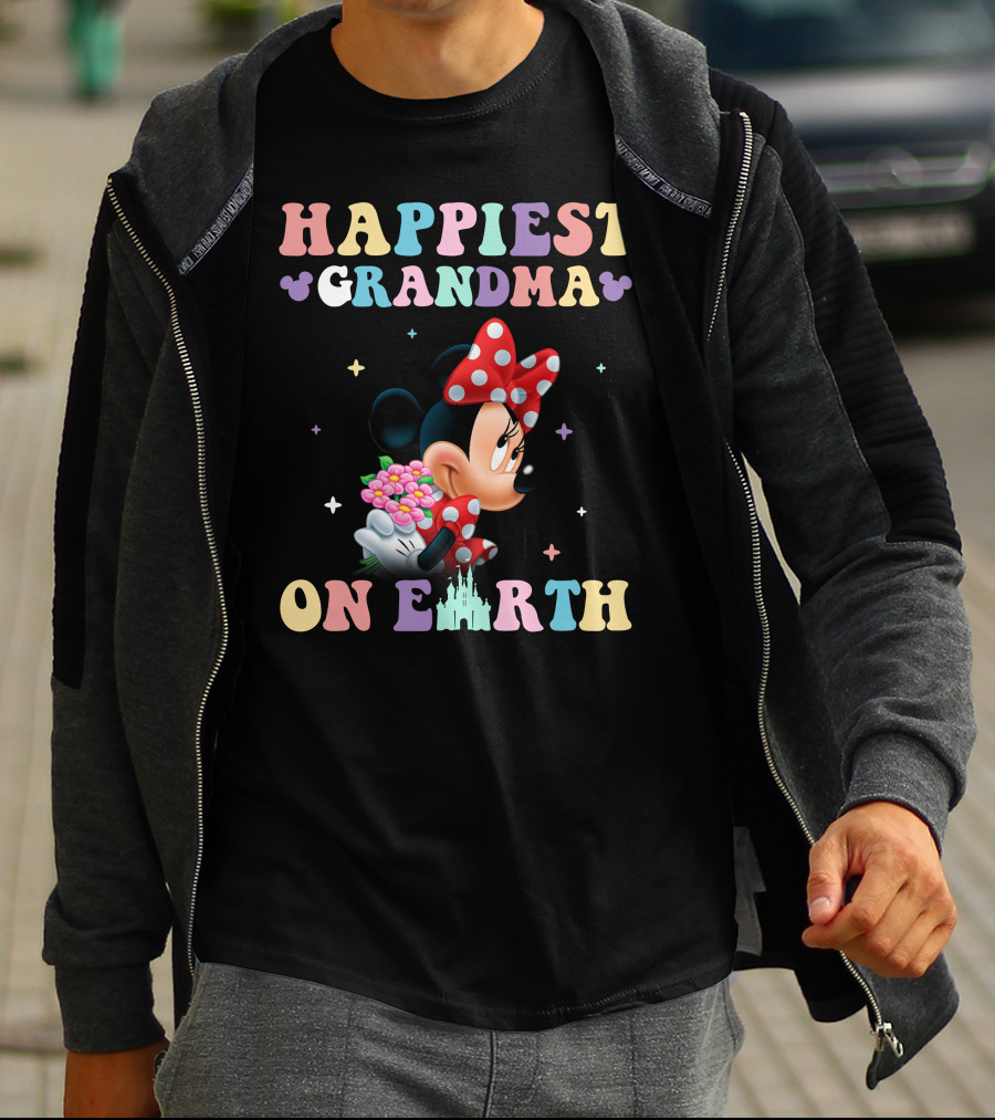 Happiest Grandma On Earth Minnie T-Shirt