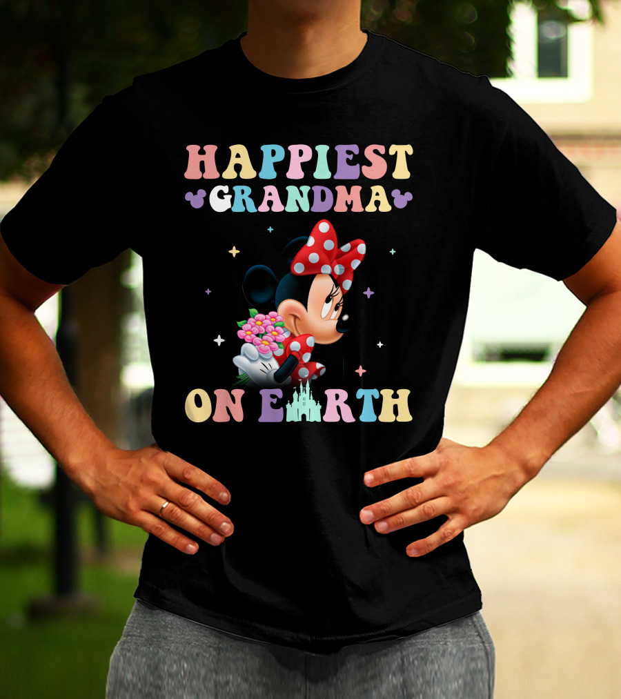 Happiest Grandma On Earth Minnie T-Shirt