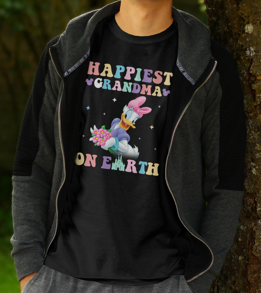 Happiest Grandma On Earth Daisy Duck Disney T-Shirt