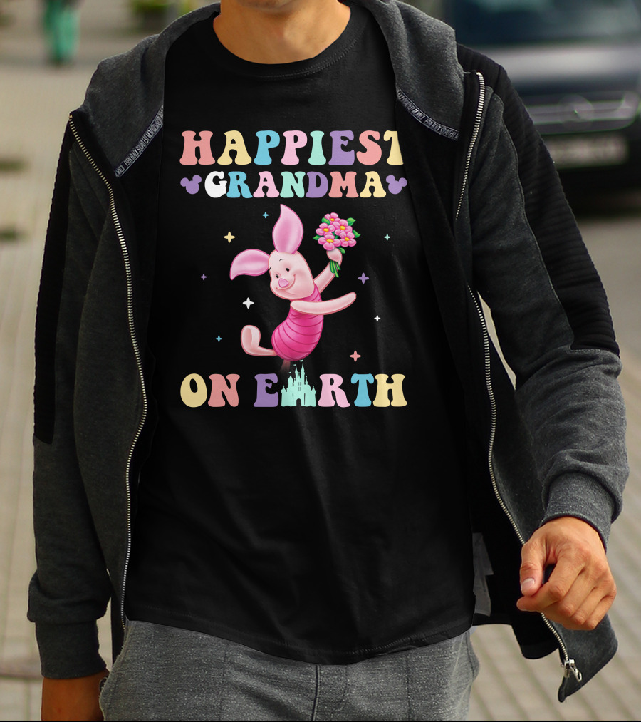 Happiest Grandma On Earth Piglet T-Shirt