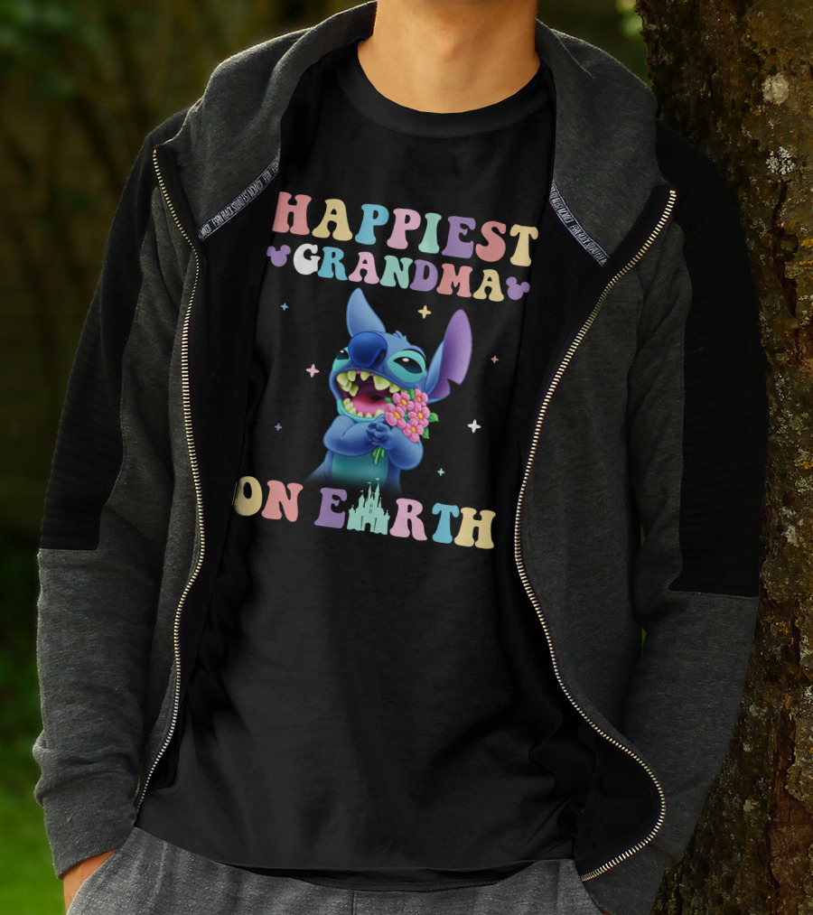 Happiest Grandma On Earth Stitch Disney T-Shirt