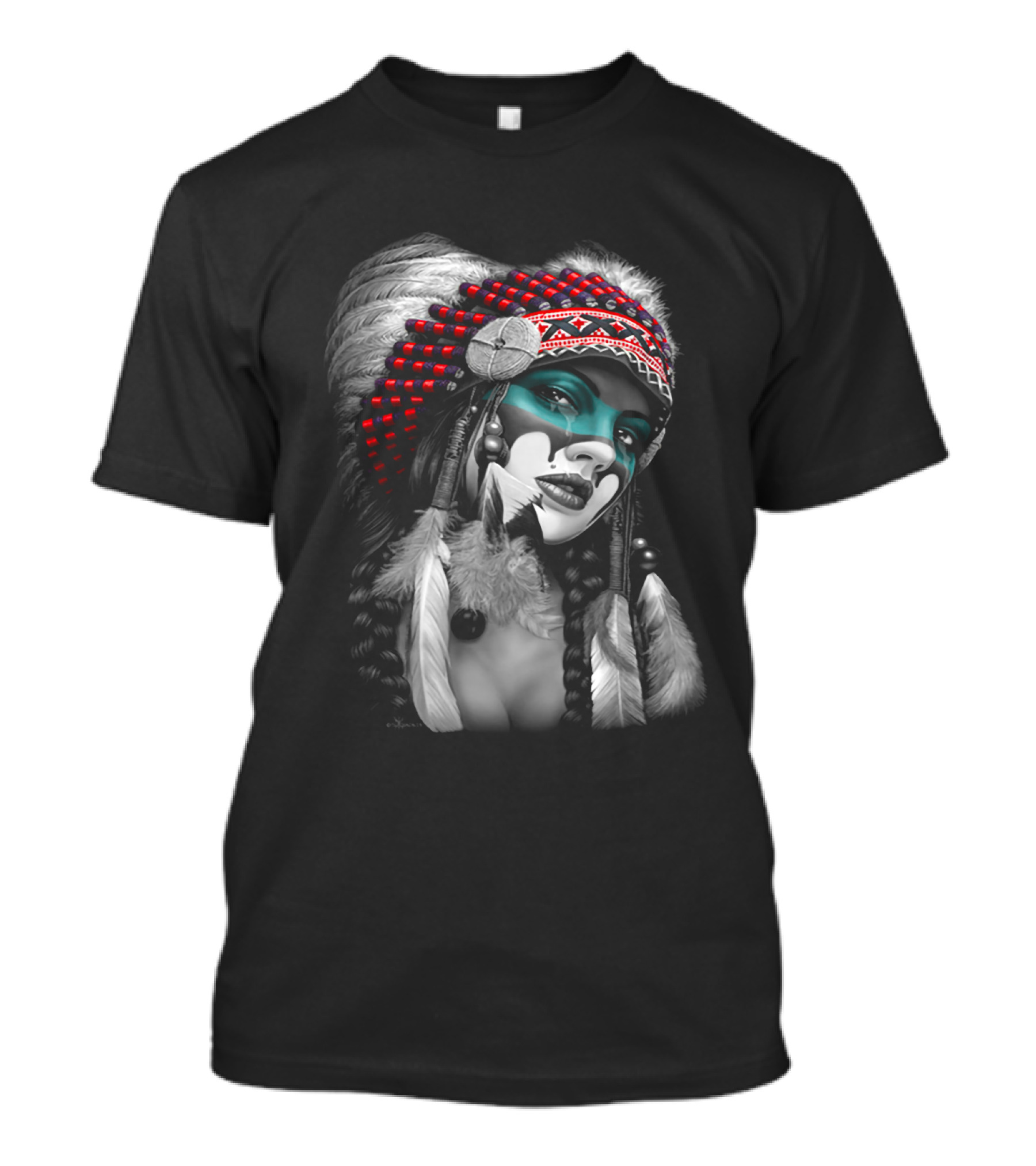 Fdsgdfg Native Inspired Headdress T-Shirt