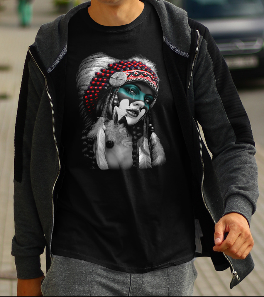 Fdsgdfg Native Inspired Headdress T-Shirt