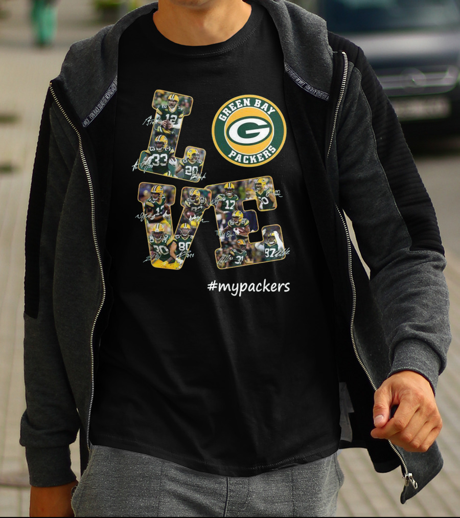 GREEN BAY PACKERS LOVE #MYPACKERS T-Shirt