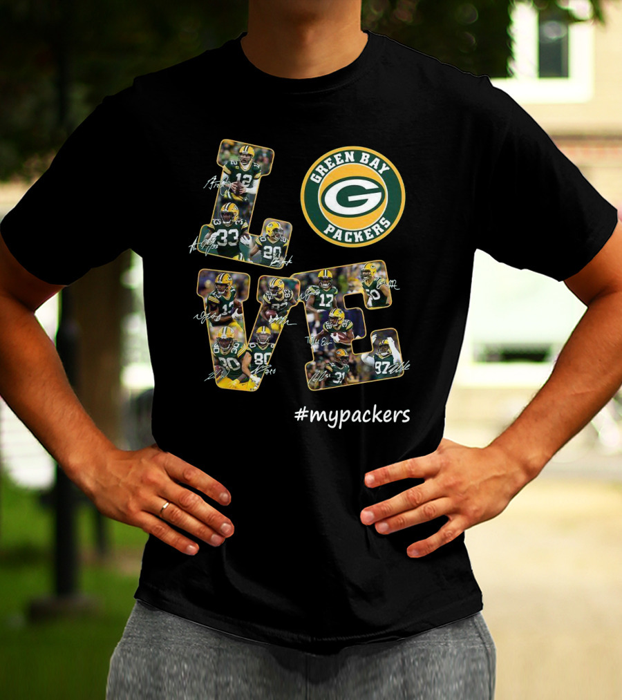 GREEN BAY PACKERS LOVE #MYPACKERS T-Shirt