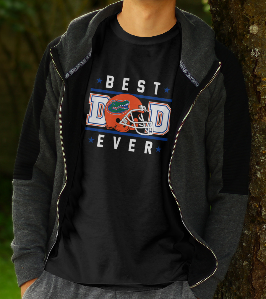 Best Dad Ever Florida Gators Football Helmet T-Shirt