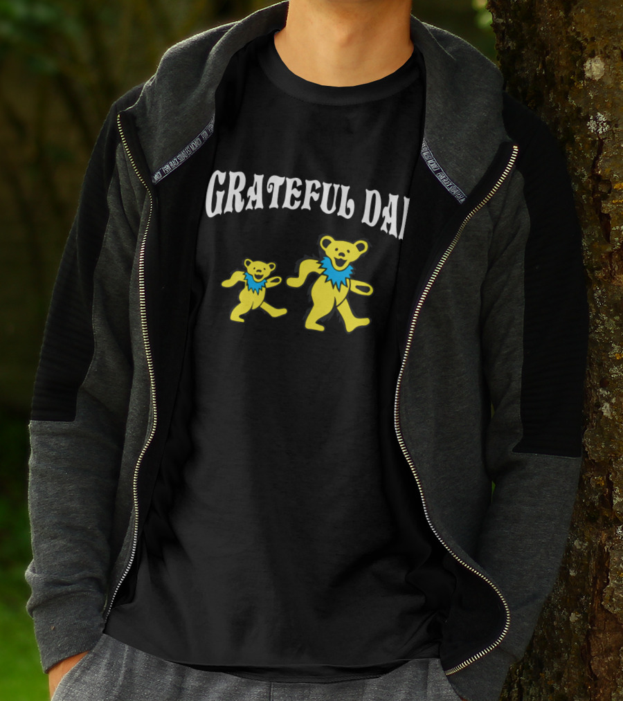 Grateful Dad Dancing Bears Father's Day T-Shirt