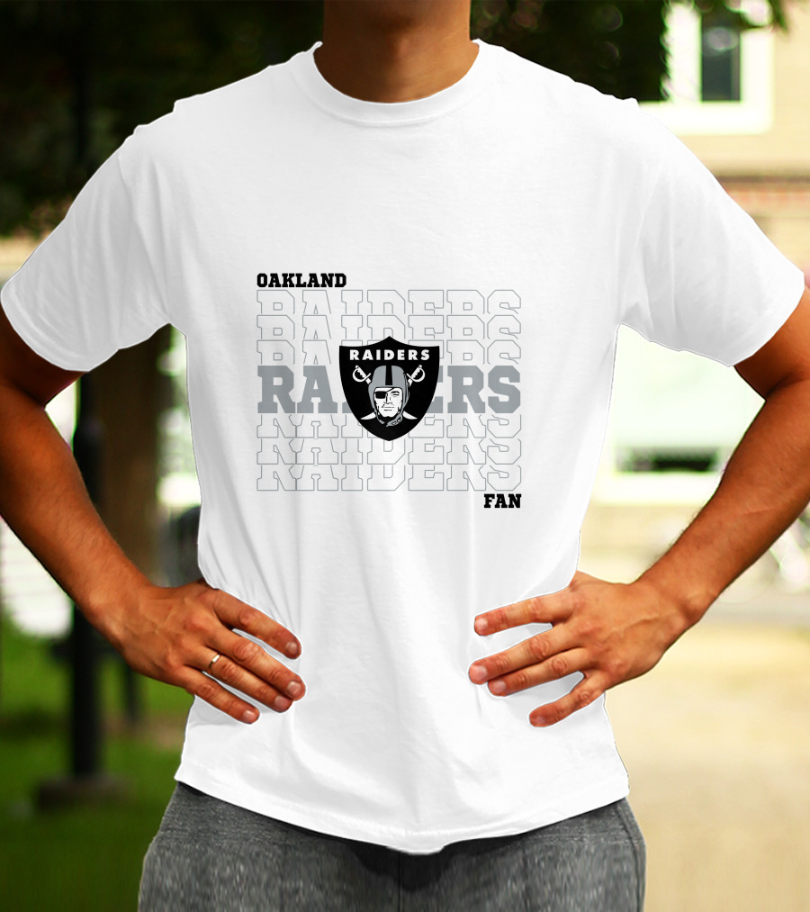 Oakland Raiders Fan RAIDERS RAIDERS RAIDERS T-Shirt