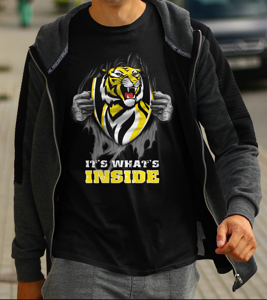 It's What's Inside Richmond Tigers Logo Peeling Effect T-Shirt