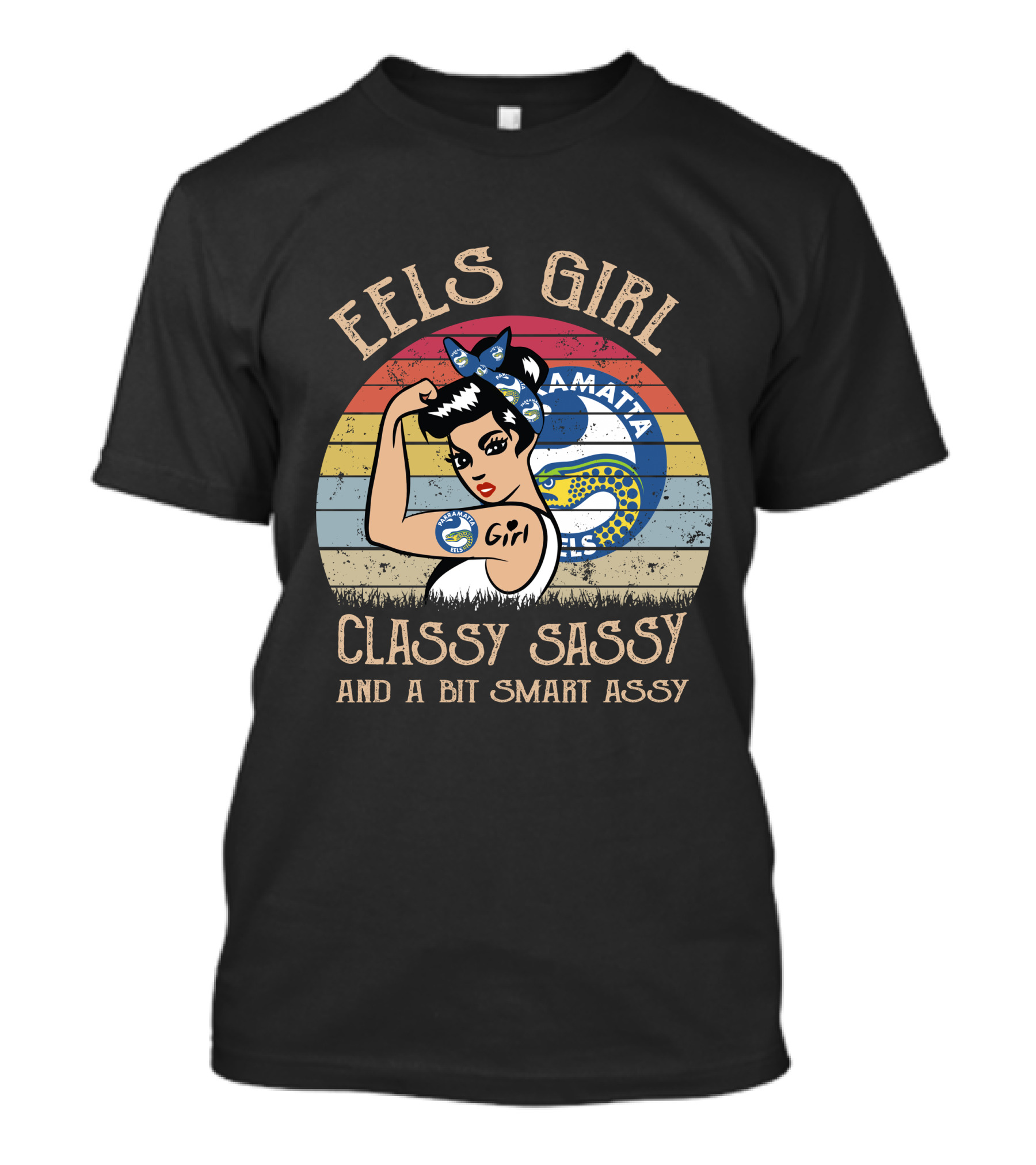 Parramatta Eels Girl Classy Sassy And A Bit Smart Assy T-Shirt