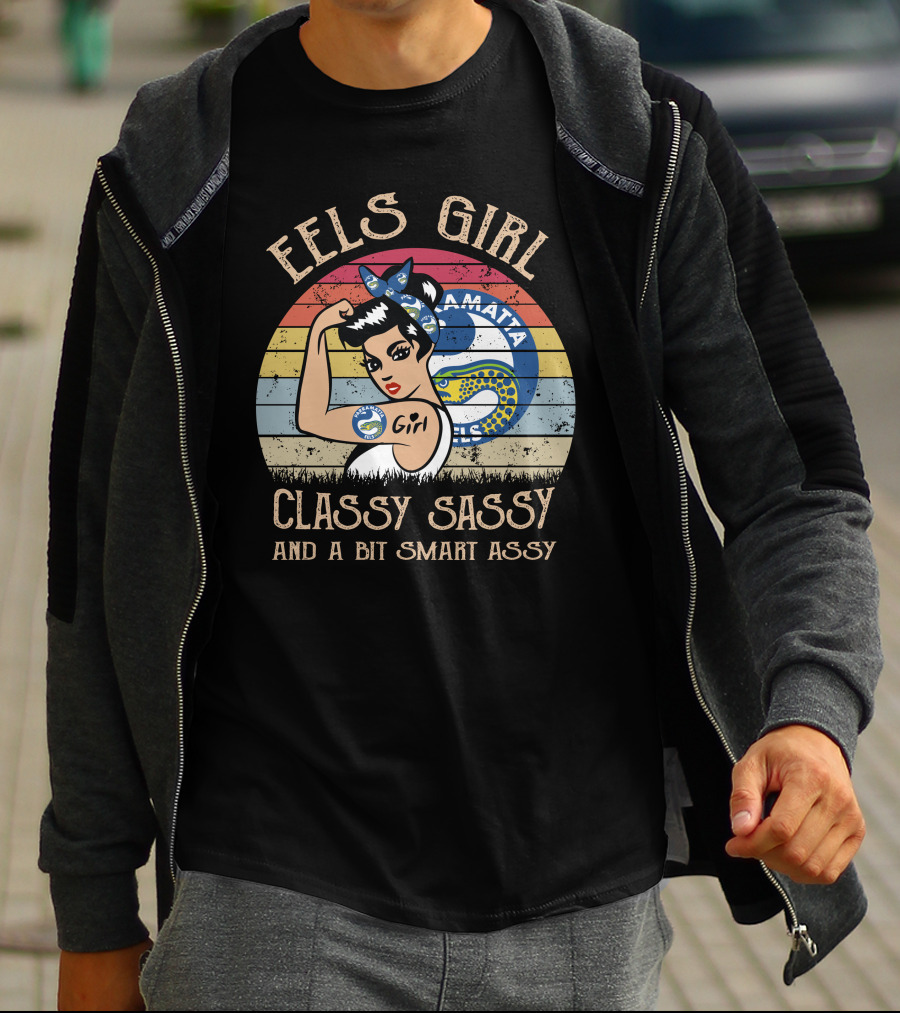 Parramatta Eels Girl Classy Sassy And A Bit Smart Assy T-Shirt