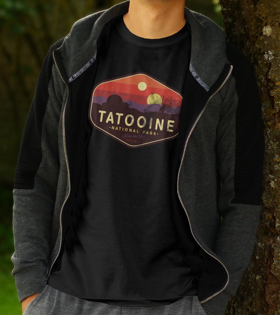 Tatooine National Park Twice The Sun Vintage Star Wars Sunset T-Shirt