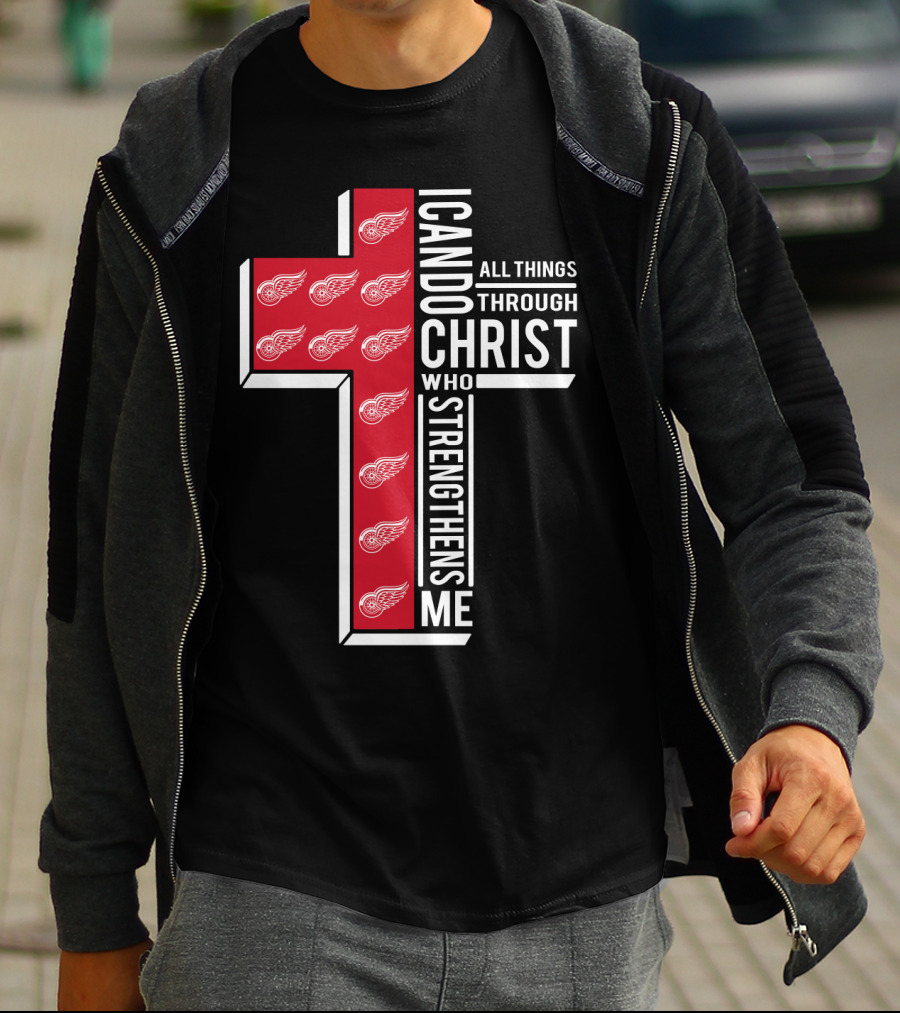 I Can Do All Things Through Christ Red Wings T-Shirt