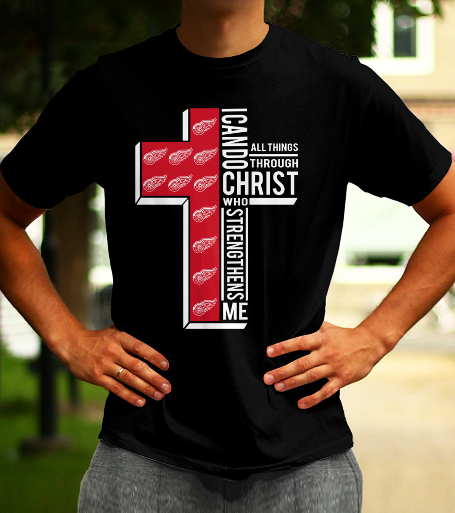 I Can Do All Things Through Christ Red Wings T-Shirt
