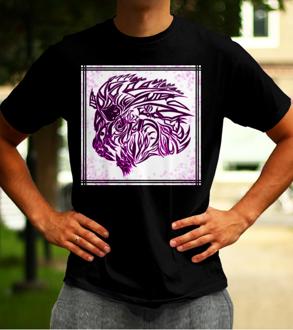 Foo Dog Pink Tribal T-Shirt