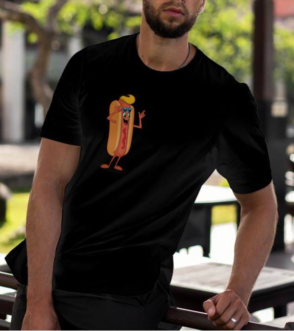Hot Diggity Dog Sunglasses Character Fun T-Shirt