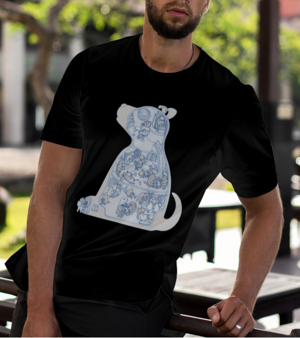 My Dog And Friends Cozy House Adventure With Cute Animal Companions T-Shirt