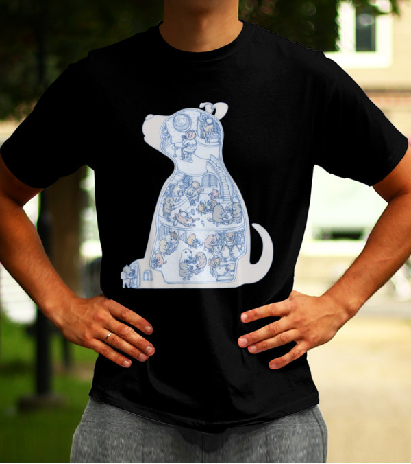 My Dog And Friends Cozy House Adventure With Cute Animal Companions T-Shirt