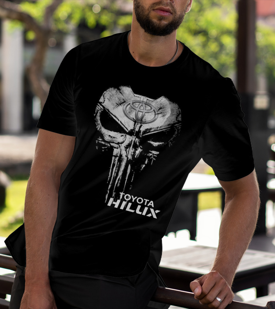 TOYOTA HILUX PUNISHER SKULL LOGO T-Shirt