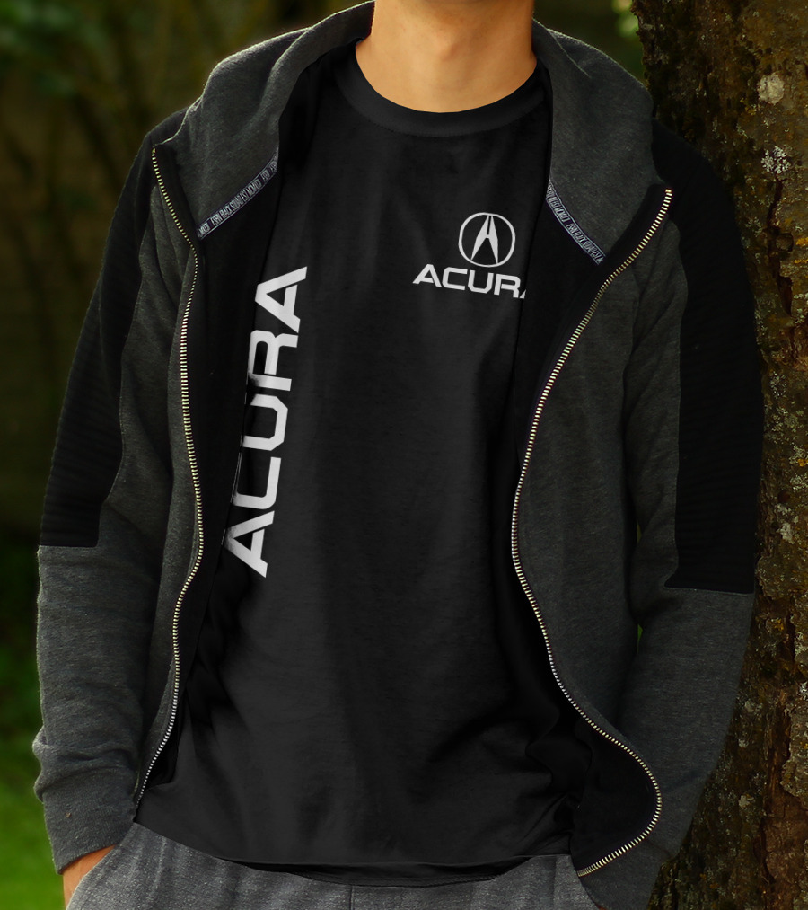ACURA Acura Emblem Vertical And Horizontal Branding T-Shirt