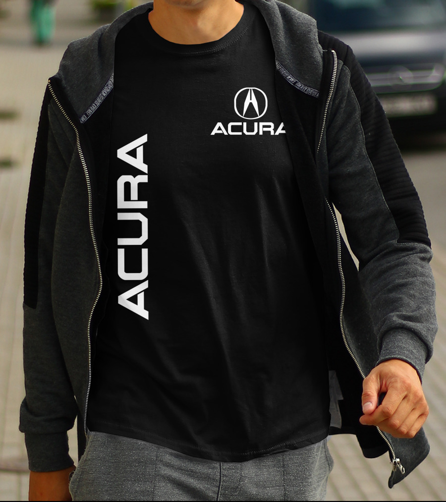 ACURA Acura Emblem Vertical And Horizontal Branding T-Shirt