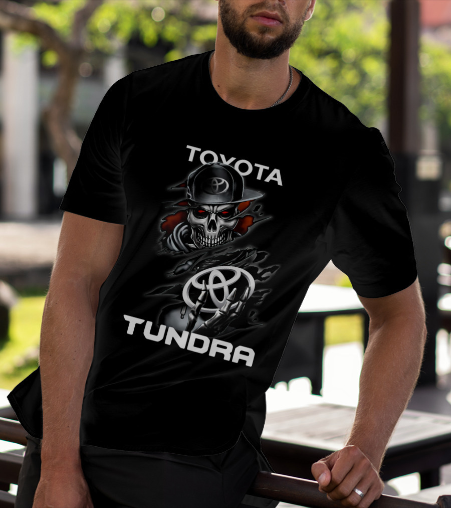 TOYOTA TUNDRA Skeleton Hoodie Emblem T-Shirt