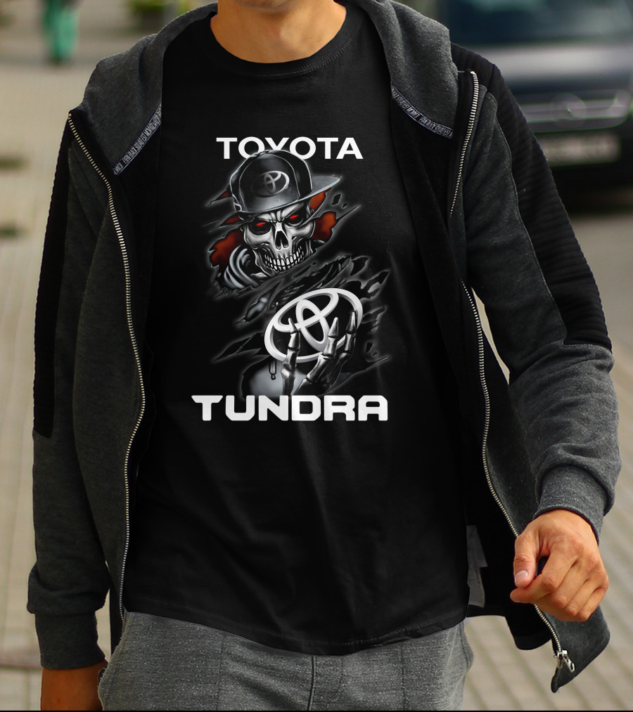 TOYOTA TUNDRA Skeleton Hoodie Emblem T-Shirt